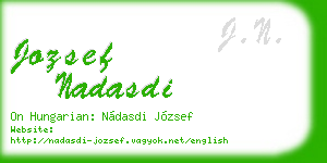 jozsef nadasdi business card